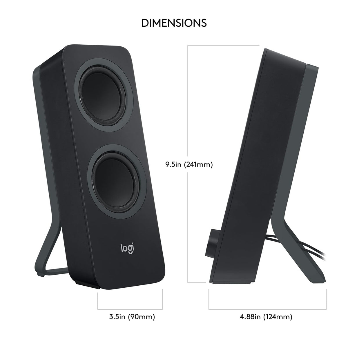 Logitech Z207 2.0 Stereo Computer Speakers with Bluetooth
