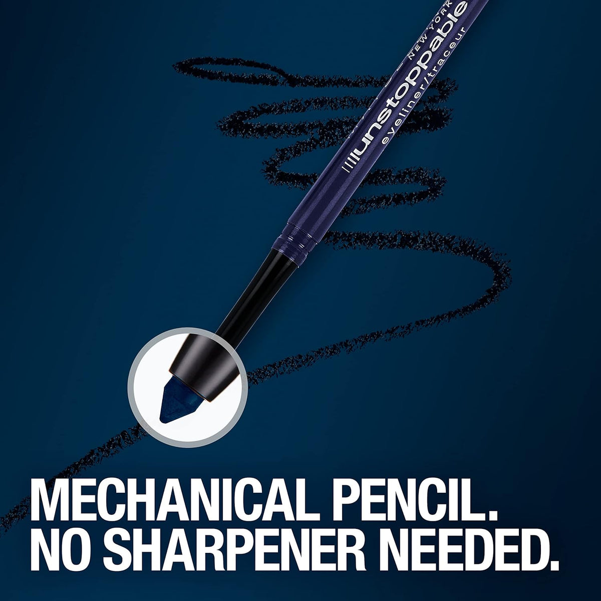 Maybelline Unstoppable Waterproof Mechanical Brown Eyeliner Pencil, Easy to Apply, Smooth Glide, Up to 24 Hour Wear, Cinnabar, Pack of 2