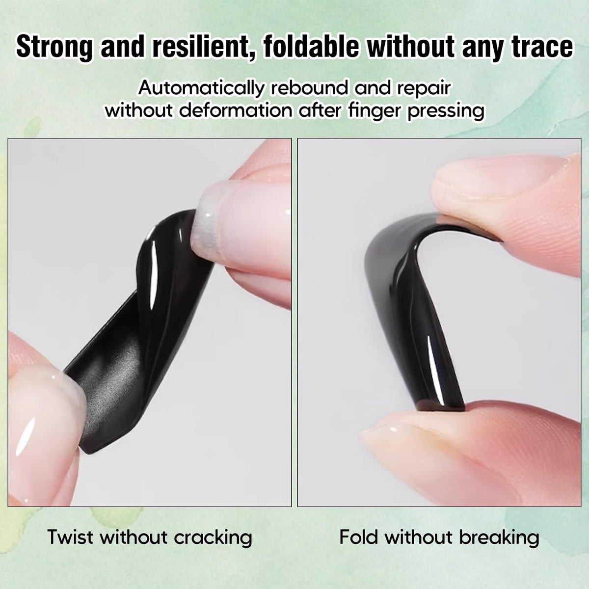 ADHERE 15ML Gel Top Coat,No Wipe Press-on Nail Soft Top Coat Nail Polish for Wearable Nails, Long Lasting with Memory Repair Function, UV Light Cured.