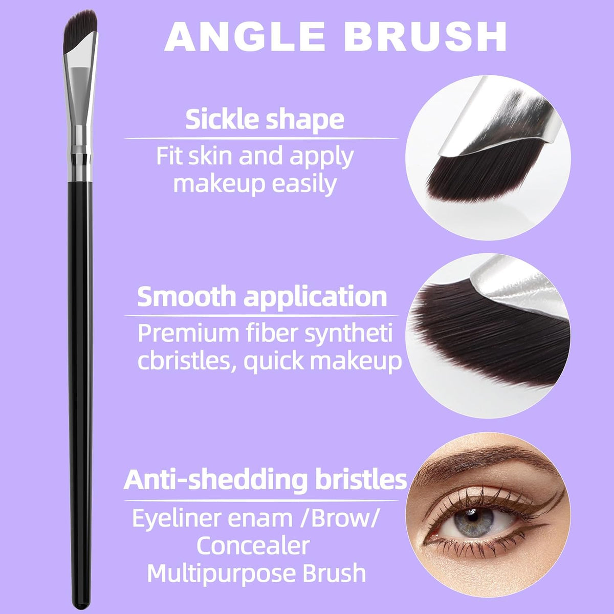 LAVONE Eyeliner Set - Waterproof Makeup Kit with Liquid eyeliner Pencil, Gel Eyeliner & Angled Eye liner Brush, Waterproof, Smudge Resistant, Long Lasting Formula - Ash Brown