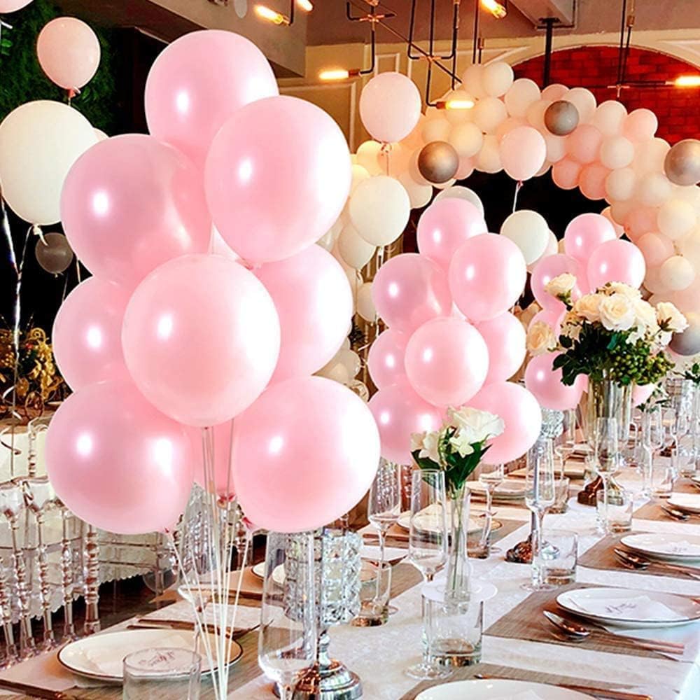 Balloon Stand Kit for Party and Wedding Decorations Celebrations 4 Sets Balloon Stands fot Table with 28 Sticks 28 Cups and 4 Bases
