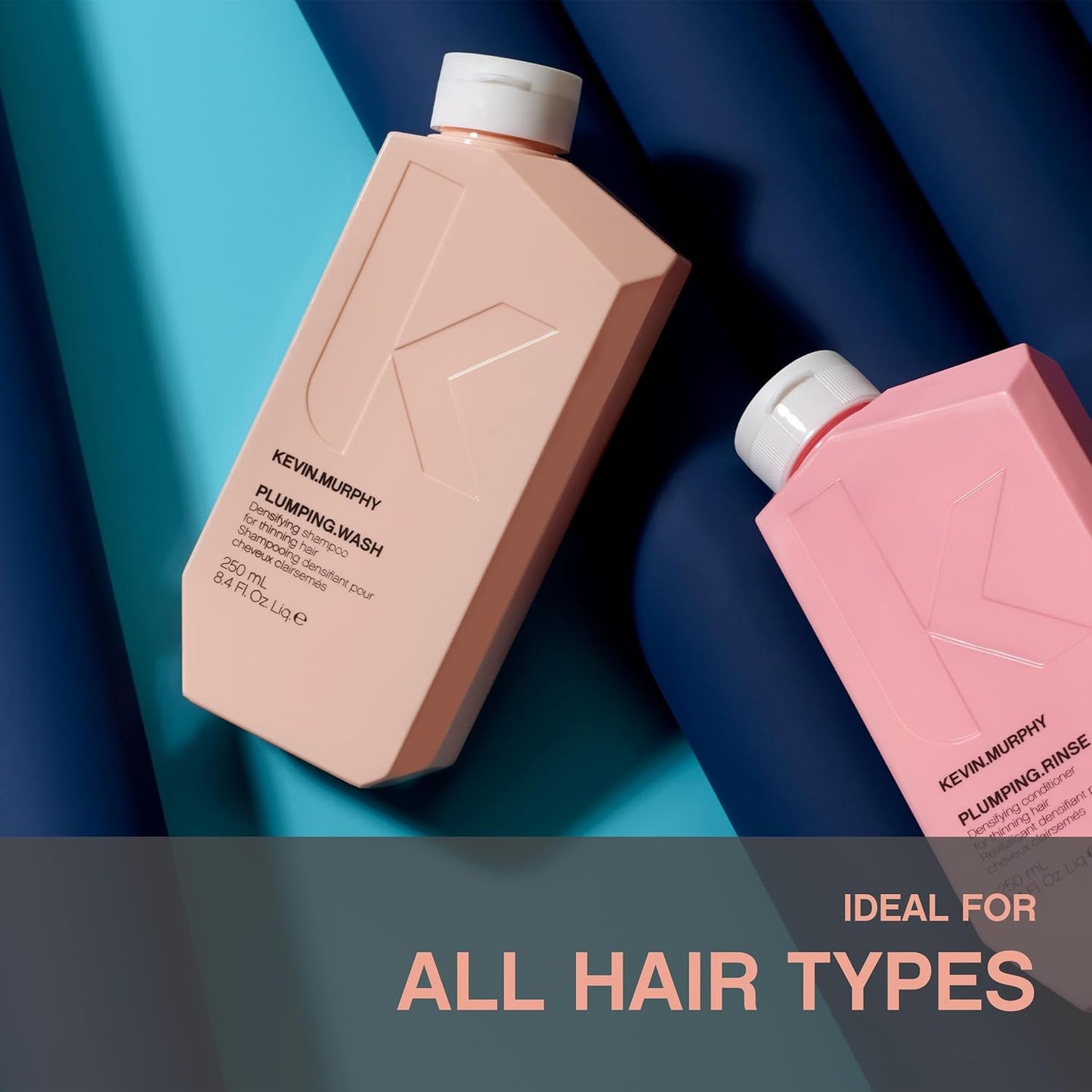 KEVIN.MURPHY PLUMPING.WASH - Densifying Shampoo for Thinning Hair - For Fine & Aging Hair - Nourishing Hair Care Shampoo - Thickening Effects - 1 L / 33.8 fl oz
