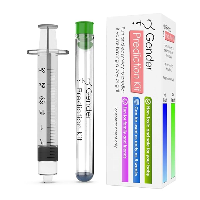 Baby Gender Prediction Test Kit - Early Pregnancy Prenatal Sex Test - Predict if Your Baby is a boy or Girl in Less Than a Minute from The Comfort of Your Home. Super Fun Gift for Reveal Party.