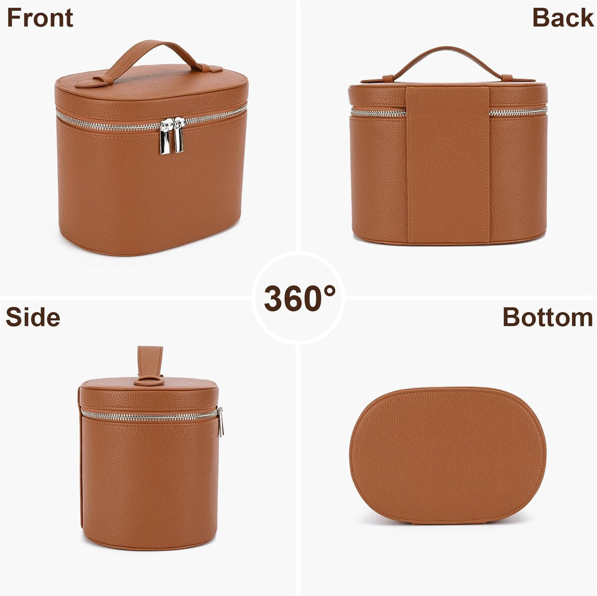 YFGBCX Makeup Bag Vanity Case with Removable Divider Travel Toiletry Bag Portable Cosmetic Bag Makeup Organizer Case