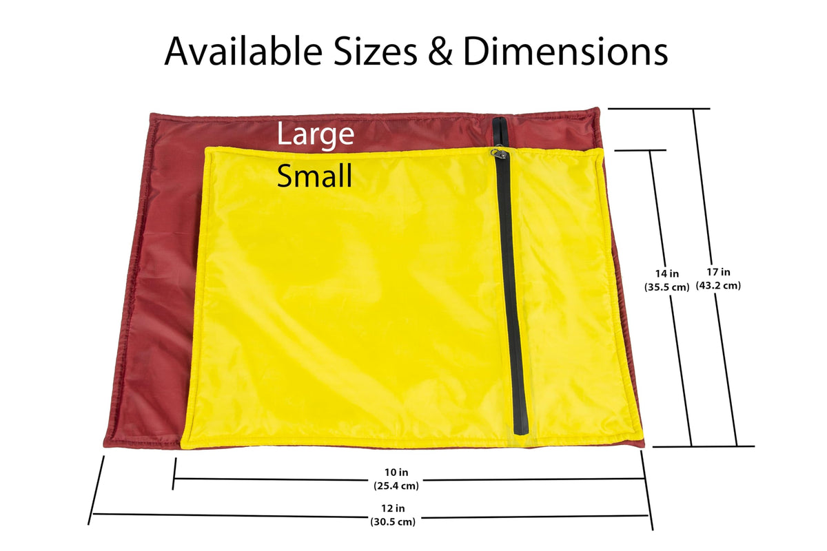 Elan Quest Stuffable Camping Pillow Sack (Small, Yellow) - 10 x 14 - Camping Essentials for Hiking, Backpacking and Travel Essentials - Sold Unstuffed Bring Your Own Stuffing