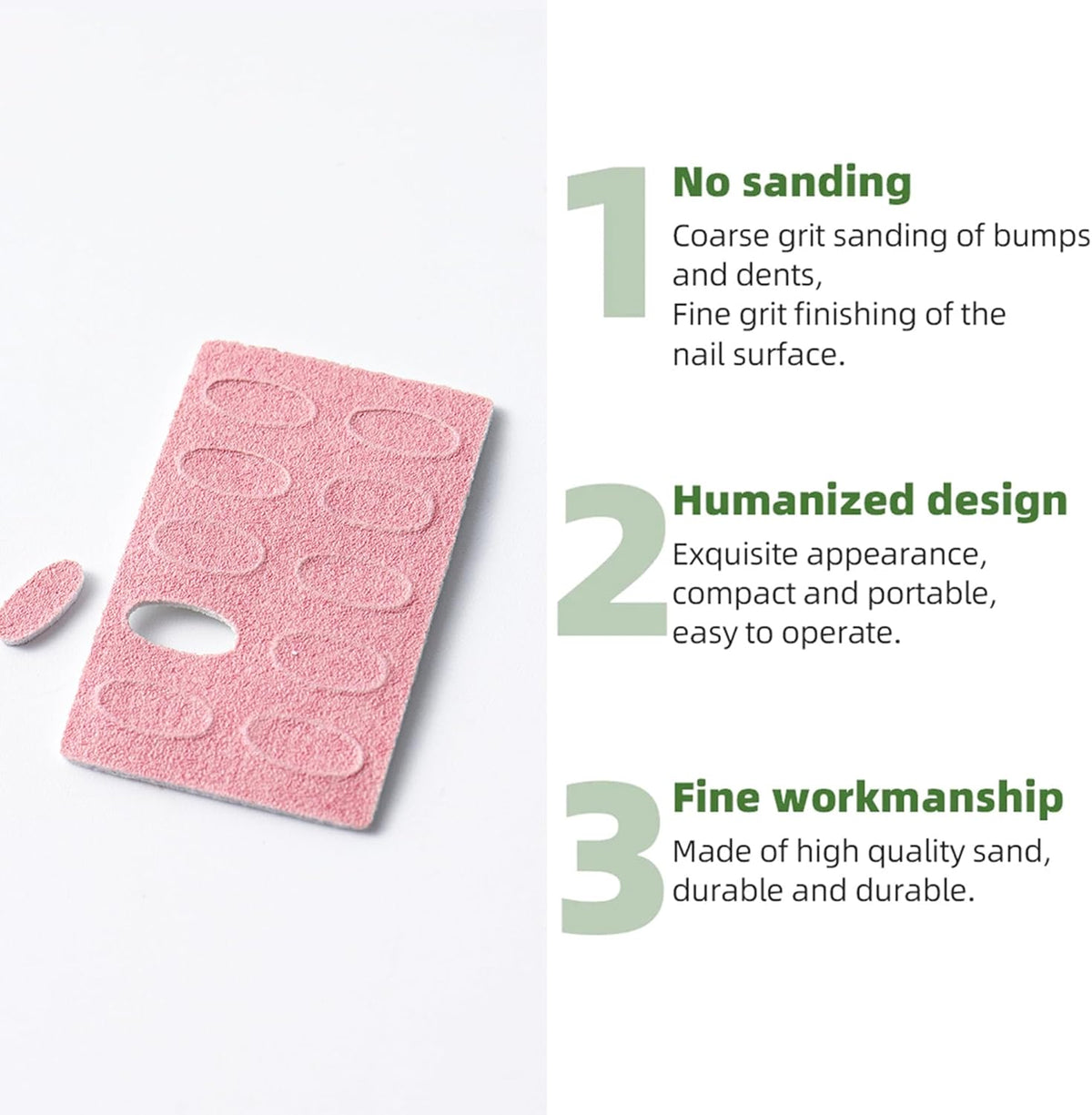 180 Grit Sandpaper Sheets Dual Ended Nail Cuticle Pusher Cuticle Cutter Self-Adhesive Sandpaper for Keratinizer Slant Heads Nail Art Pre Polishing Sandpaper Nail and Foot Salon Home Sandpaper