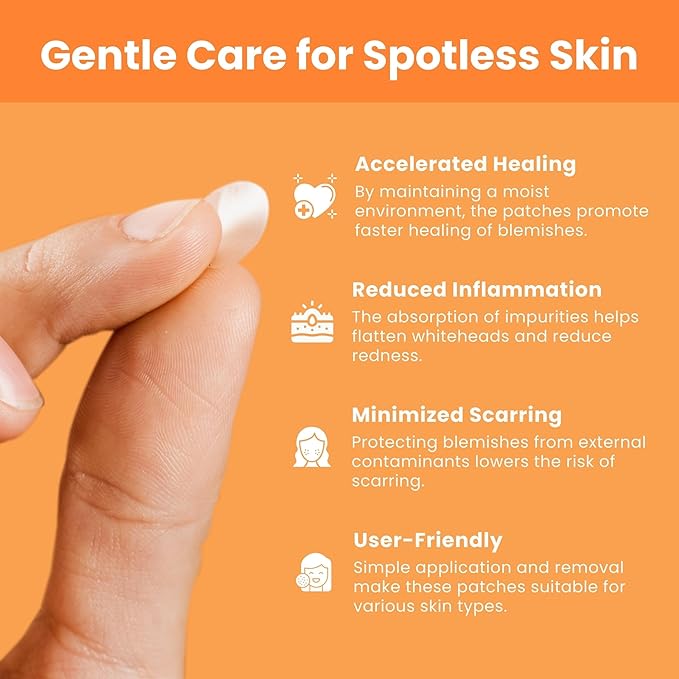 Patchology Not A Spot Hydrocolloid Pimple Patches – 48 Clear Acne Stickers for Face and Body – Skin-Friendly Spot Treatment for Whiteheads, Blemishes, and Breakouts – Invisible and Travel-Friendly