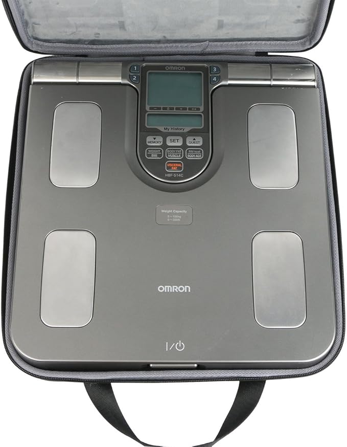co2CREA Carrying Travel Storage Organizer Case Bag Replacement for Omron Body Composition Monitor Scale - 7 Fitness Indicators