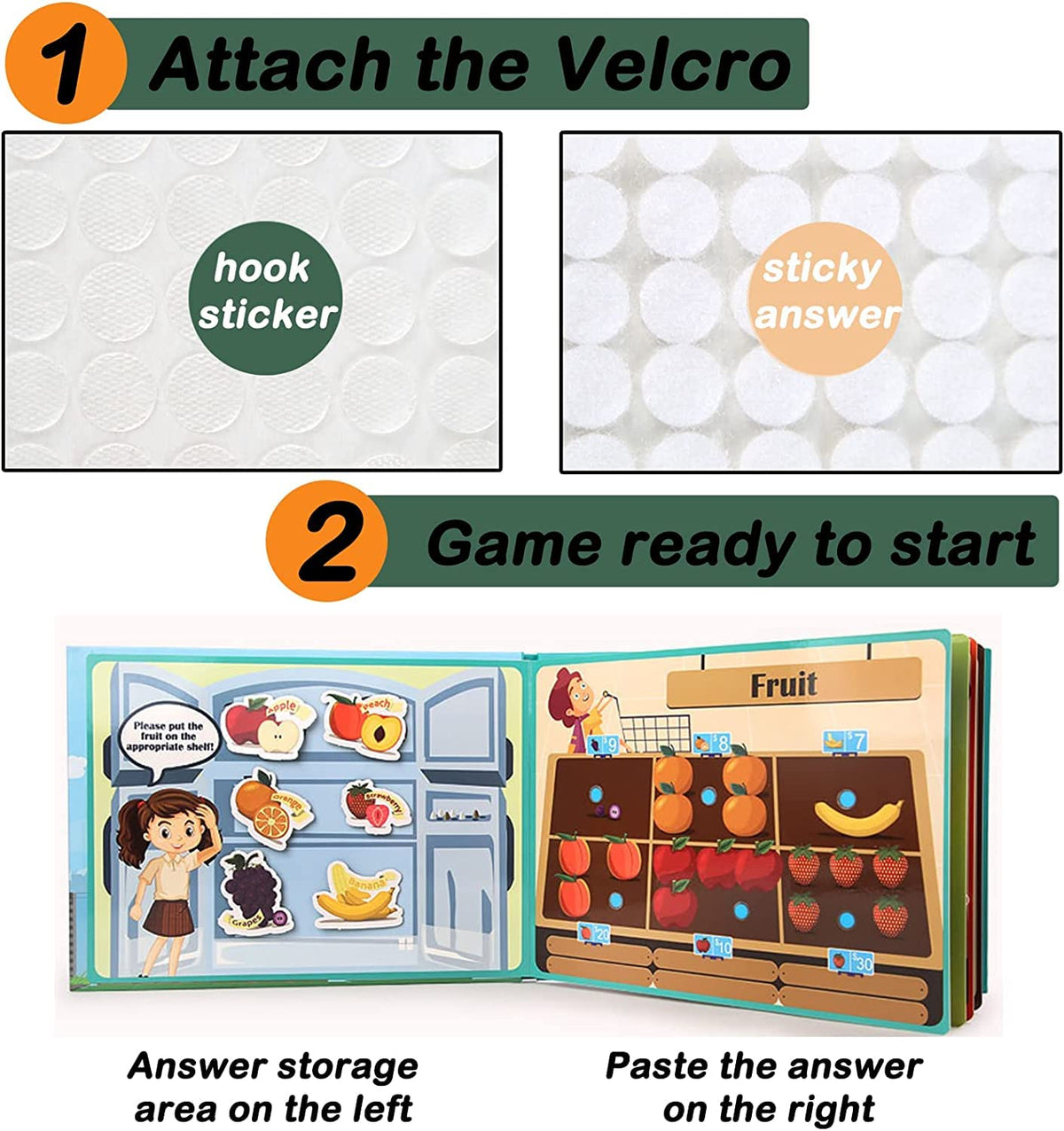 YiYeraio Toddler Busy Book - Montessori Toys Busy Book for Toddlers 3Years+, Montessori Learning Materials Homeschool Preschool Educational Activity Book Toys Birthday Gift Set