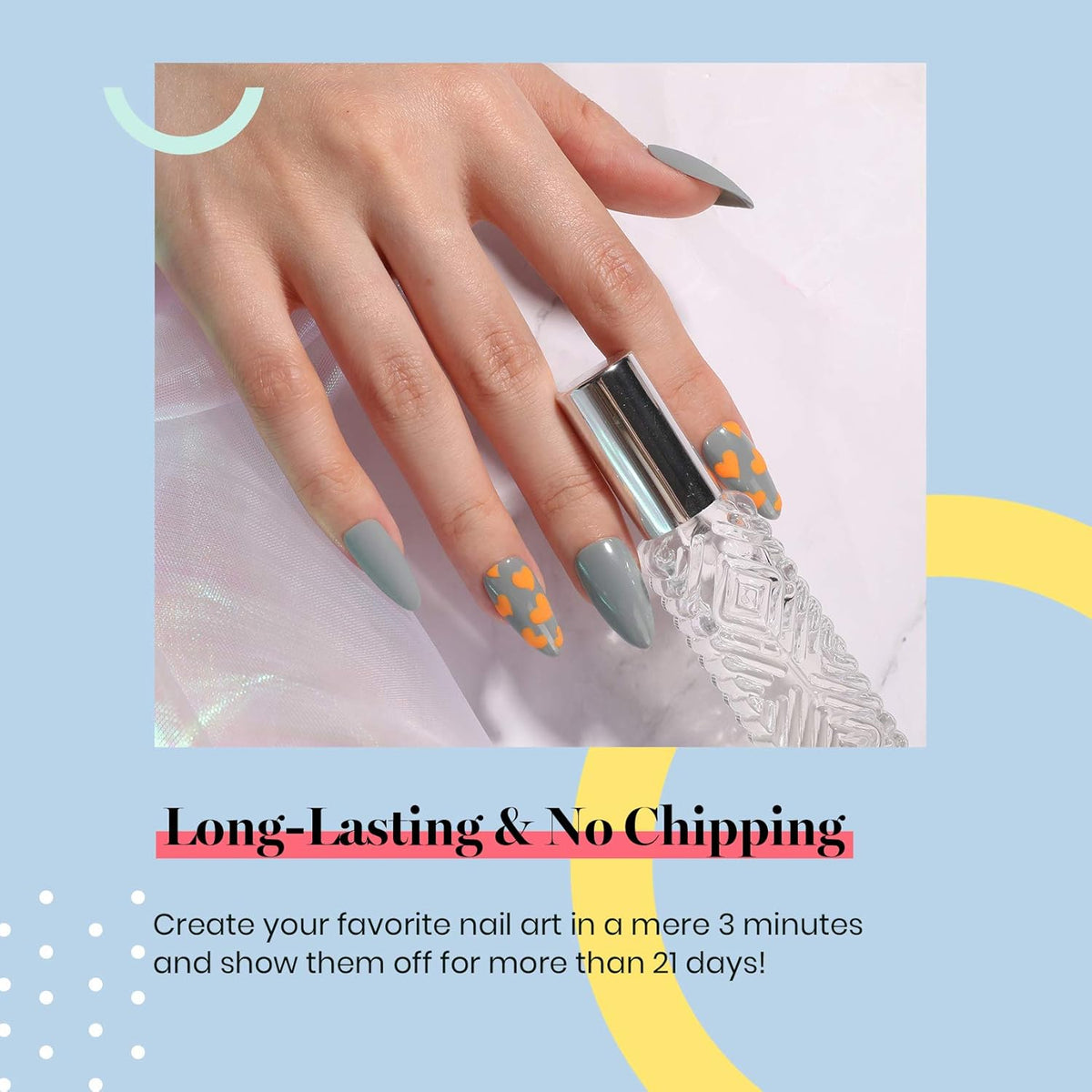 Beetles Grey Gel Nail Polish - Fall Elegance All Season Gel Polish Soak Off U V LED Nail Lamp DIY Home Salon Manicure Nail Art 0.51 Oz Gifts for Women
