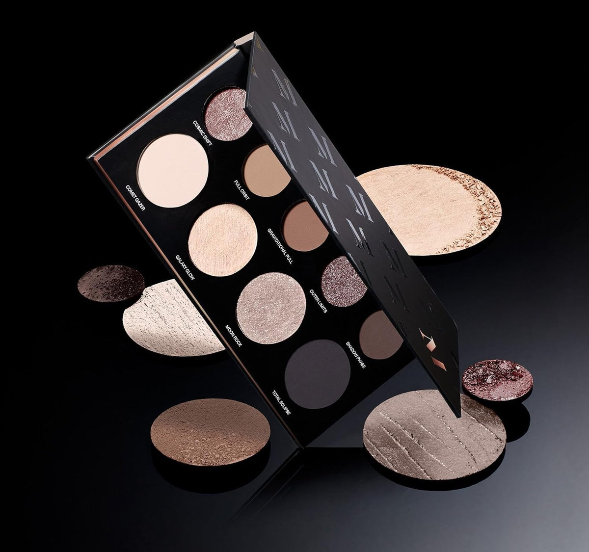 Morphe Makeup Palette - Power Multi-Effects Palette with Mattes, Shimmers, Duochromes & Silk Slip Toppers - Made to Build, Blend & Layer for Everyday Versatile Makeup Looks - Lunarious (0.65 oz)