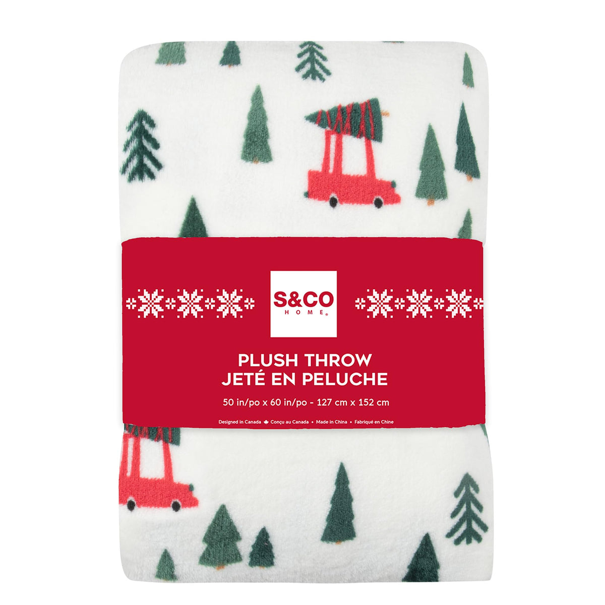Christmas Premium Throw Blanket for Couch. Fleece Blanket for Bed. Plush Blanket. Super Soft, Fluffy, Fuzzy, Cozy Throw Blankets for Bed. Machine Washable Holiday Roadtrip