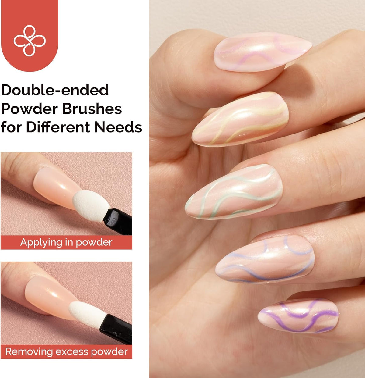 MelodySusie Gold Chrome Nail Powder for Gel Nails,Pearl Powder Mirror Effect Pigment Pearlescent Mermaid Pigment Pearl Glitter for Home DIY Salon Use