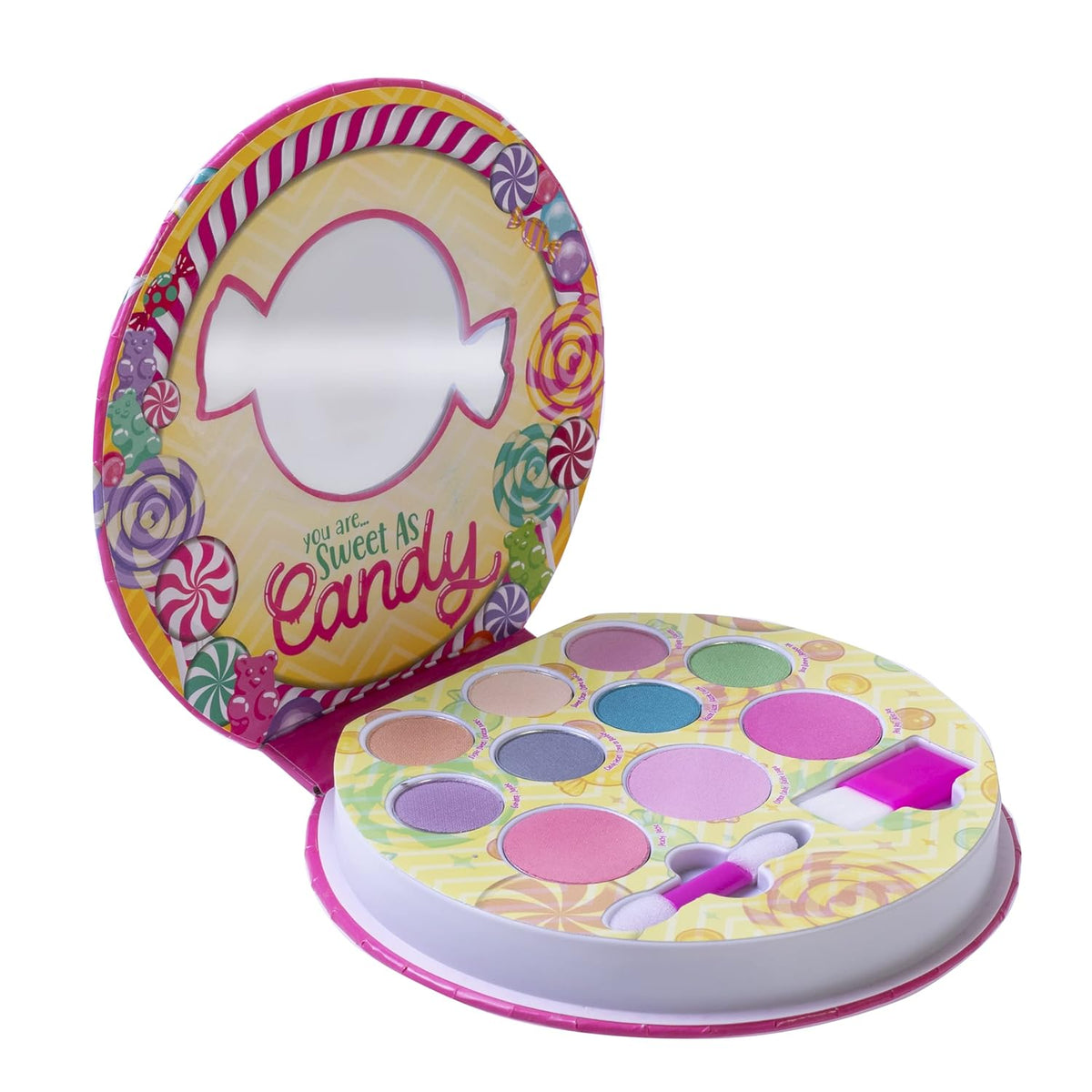 Lip Smacker Sparkle & Shine Eyeshadow Makeup Palette, Sweet as Candy Shimmer | Christmas Make Up Collection | Holiday Present | Gift for Girls