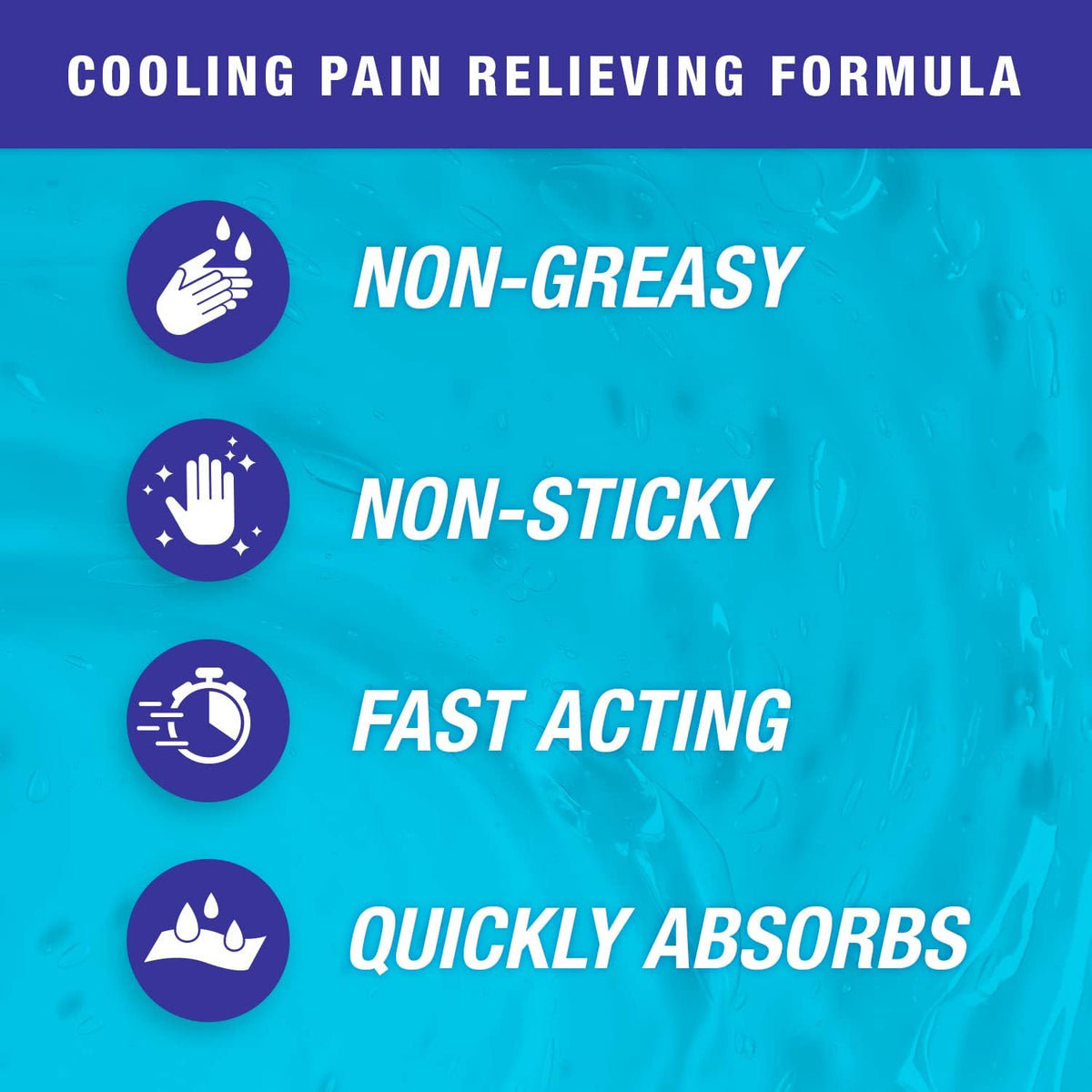 Blue Goo Pain Relieving Gel – for Back/Neck, Muscle/Stiff Joints Pain, Sprains, Strains, Fast-Acting, Cooling+Soothing Relief, Made w/ 100% Pure Emu Oil, 32 oz (2 Pack)