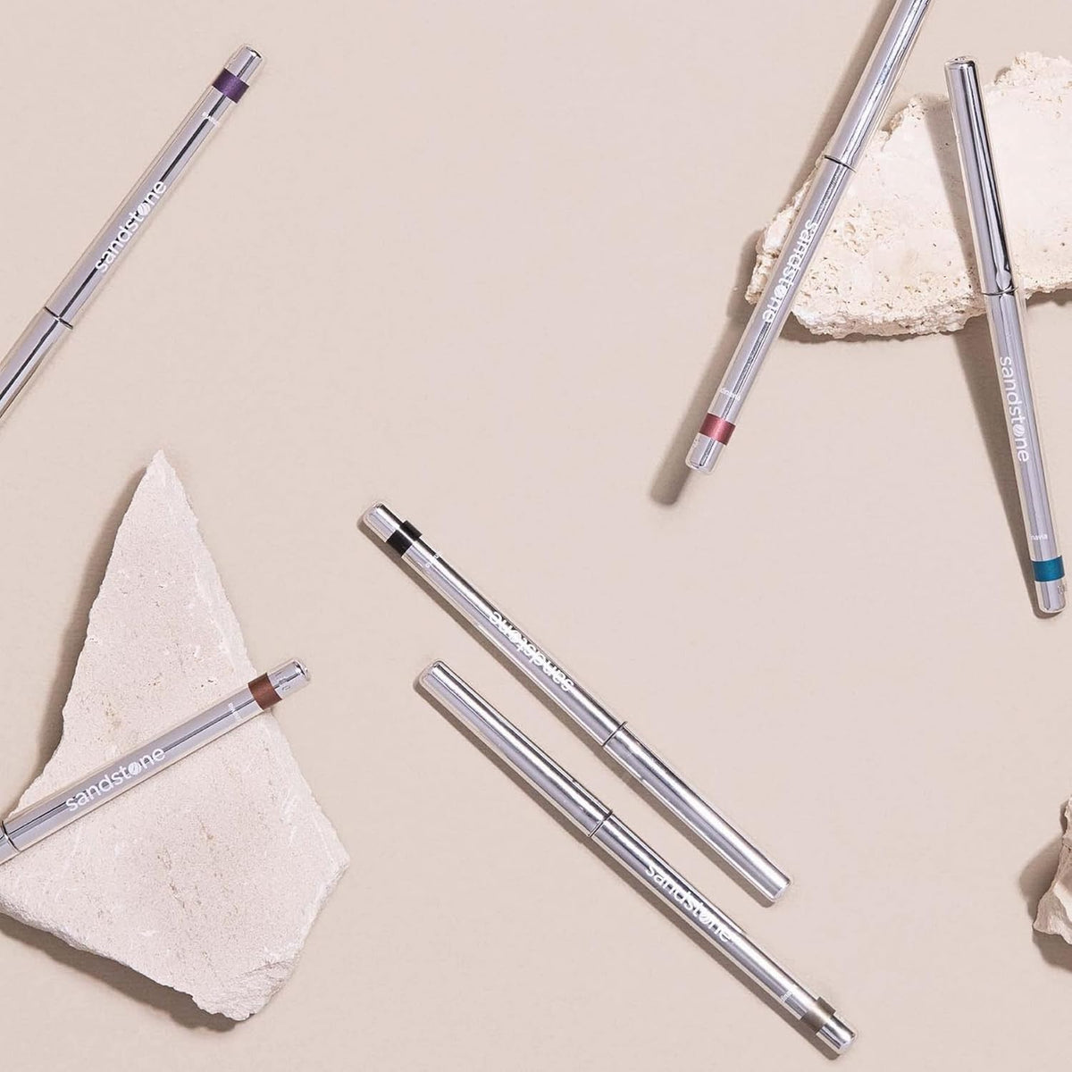 Hypoallergenic Waterproof Eyeliner - Fragrance Free Metallic Eye liner - Vegan and Cruelty Free Eye Pencil - Eyeliner Pencil for Sensitive Eyes (Spicy Cinnamon)