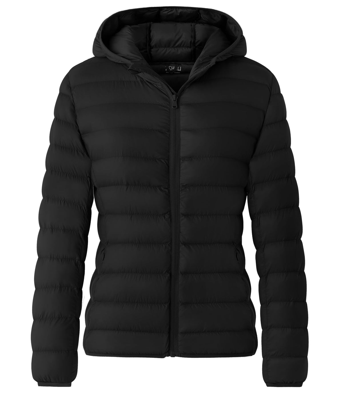 ZSHOW Women's Puffer Jacket Warm Lightweight Packable Puffer Coat(Black,Small)