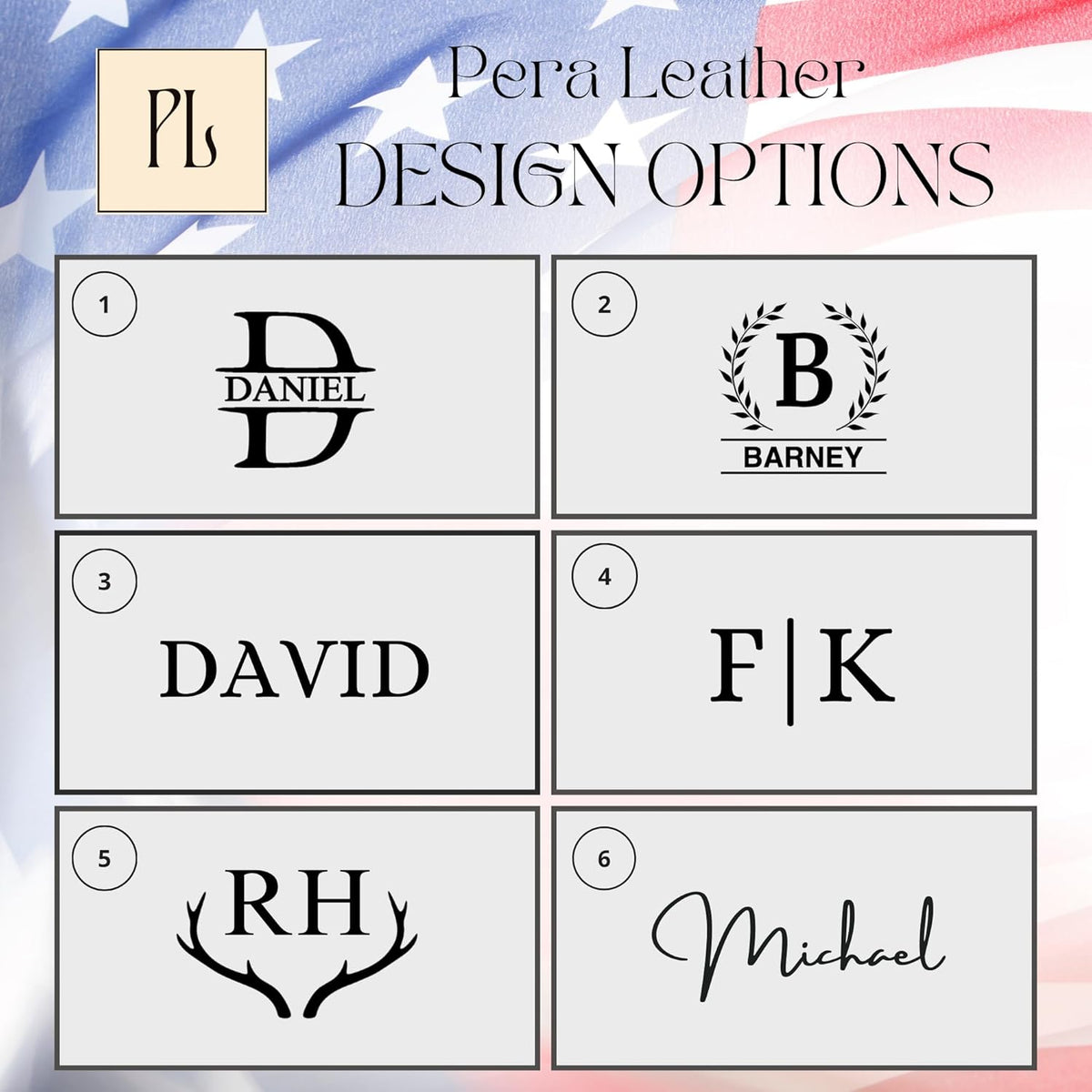 Personalized Wallet for Men - Top Grain Leather Wallets with Engraved Name & initial -Custom in 5 Colors & 6 Designs- Ideal Gift for Husband, Dad, Boyfriend, Anniversaries & Birthday Gifts for Men