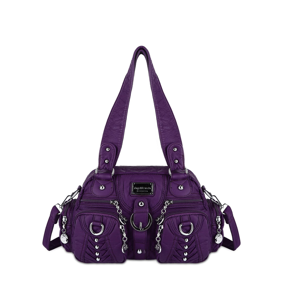 Angel Kiss Small Purse Handbag for Women Crossbody and Shoulder Bags Multipocket Soft Hobo Purses Adjustable Strap