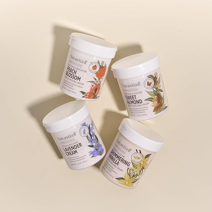 NATURE WELL Shimmering Vanilla Hydrate & Glow Moisturizing Cream For Face & Body, Intensely Nourishing & Softening, Delivers A Sparkling Radiance & Illuminating Hydration, Warm Vanilla Scent, 16 Oz