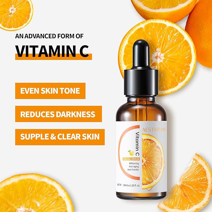 Vitamin C Serum For Face with Hyaluronic Acid - Hydrating, Moisturizing1.01 Fl oz