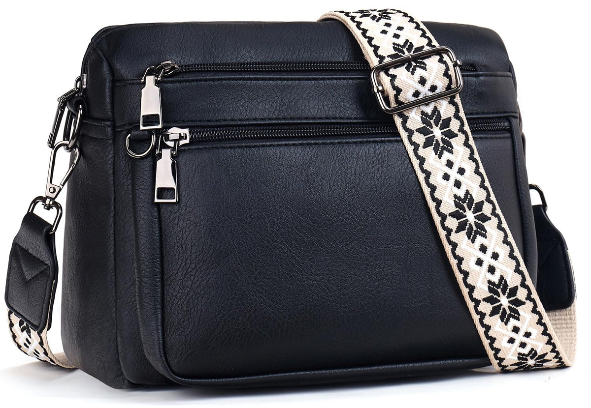 ATERITSSI Crossbody Purses for Women Trendy,Vegan Leather Crossbody Bags,Cell Phone Camera Shoulder Handbags with Card Slots
