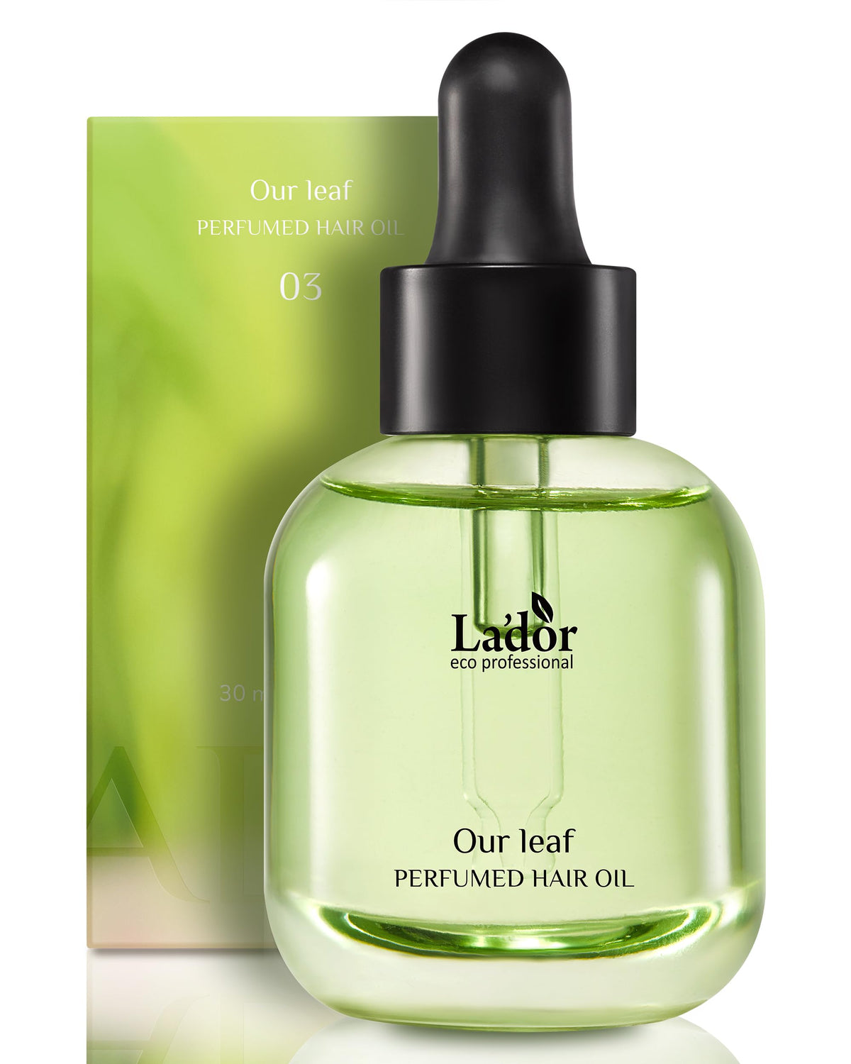 LA'DOR Hair Perfume Oil for Damaged Permed Hair - Anti-Frizz Nourishing Fragrance Glassy Shiny Oil Serum Leave-In Conditioner Hold Curls & Waves Bouncy No Alcohol 1 Fl Oz 04 Our Leaf LADOR Korean