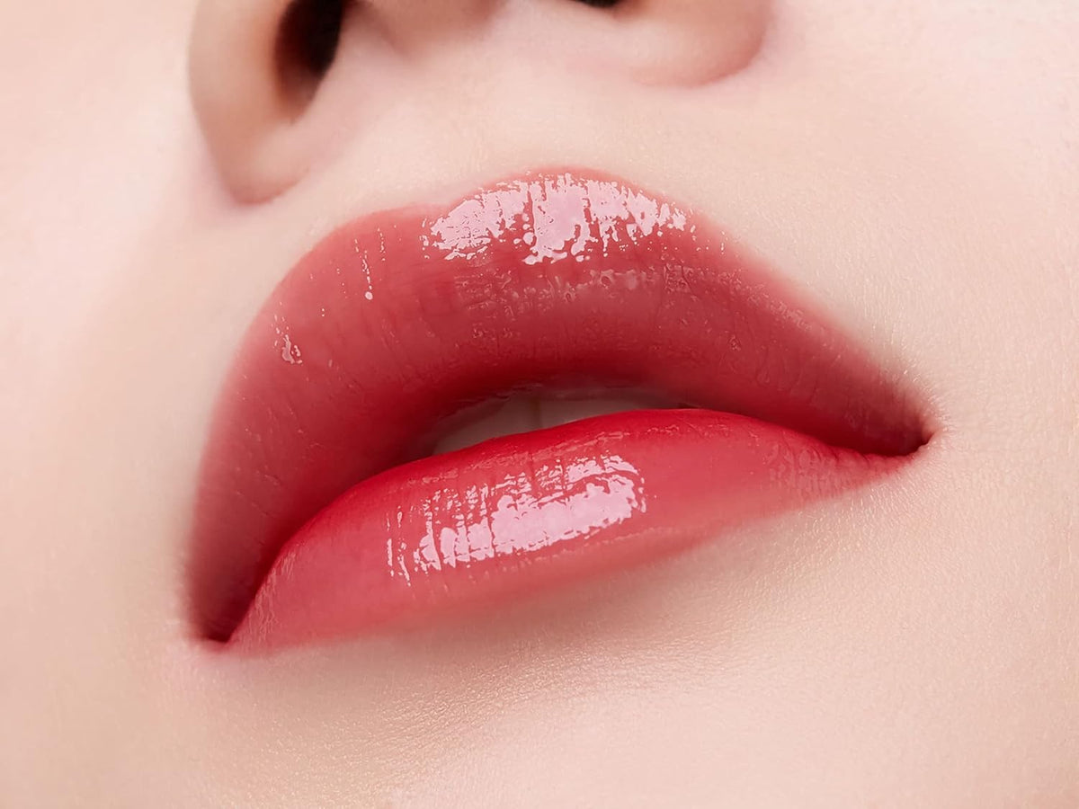 JUNG SAEM MOOL LIP-PRESSION Glow Lasting Tint 0.14 Fl Oz, Water-In-Oil Gloss Tint for Hydrated, Plump Lips, Non-Sticky Comfortable Fit for Radiant Lip Stain, Korean Lip Makeup (Fall in Red)