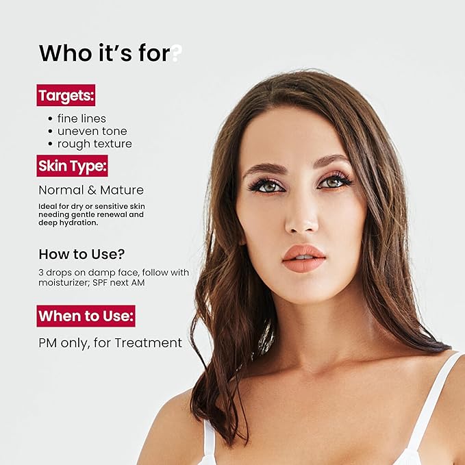 Retinol Serum for Face | Fine Line and Wrinkle Reducer Serum | Nightly Hydrating Facial Serum with Hyaluronic Acid, Vitamin E, Squalane and Aloe Vera | Collagen Enhancer | 1 o