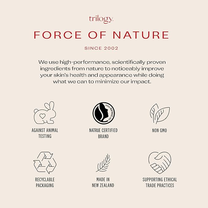 Trilogy Ultra Hydrating Face Cream, Intense Moisture for Dry Skin with Rosehip Oil, 2.5 fl oz
