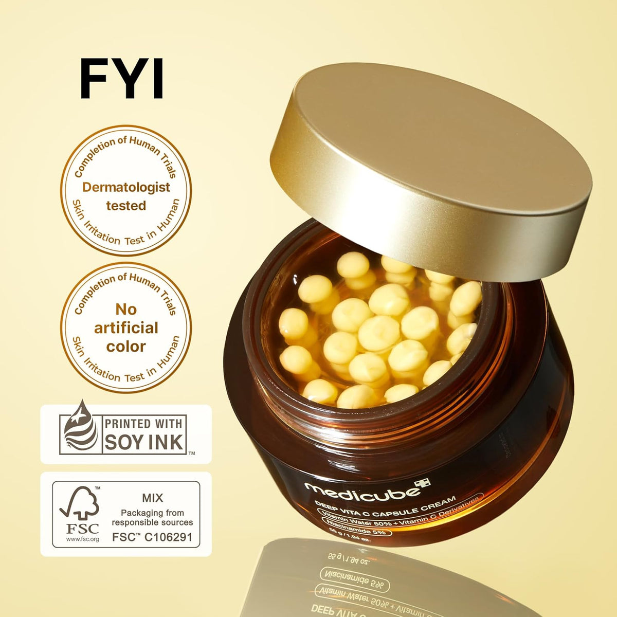 medicube K-Viral Duo for Uneven Skin Tone: Age-R Booster Pro | 6-in-1 Real Glass Glow Device and Deep Vitamin C Golden Capsule Face Moisturizer