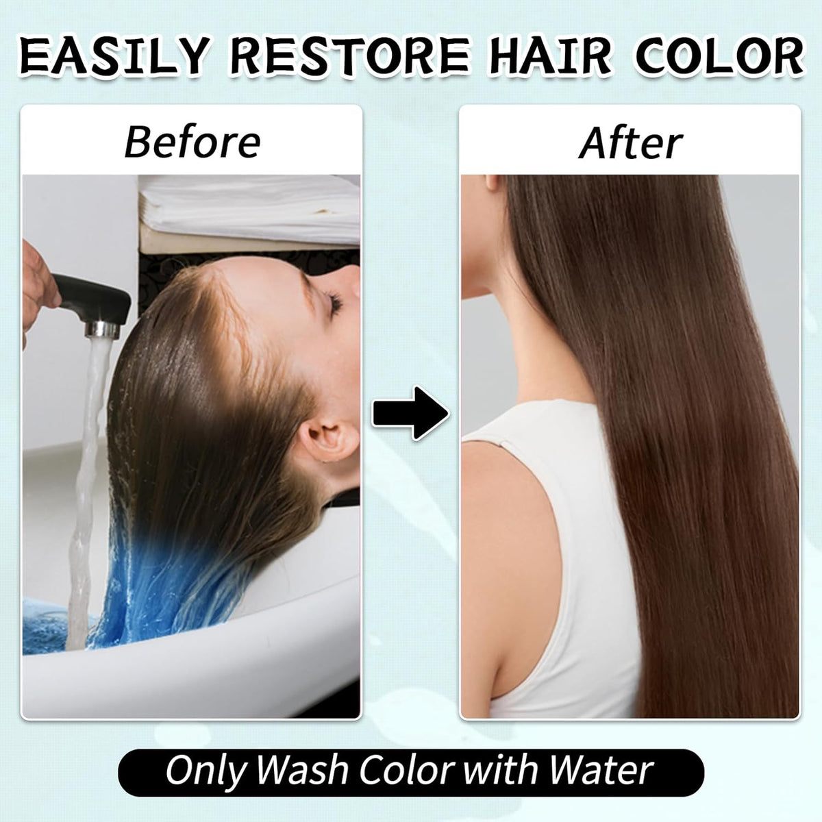 Temporary Green Hair Dye for Kids - Washable Color Suitable for Black & Brown Hair, Halloween Party Gift for Girls 7-12 Years Old