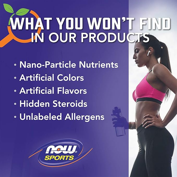 NOW Foods Sports Nutrition, Pea Protein 24 g, Easily Digested, Creamy Chocolate Powder, 2-Pound
