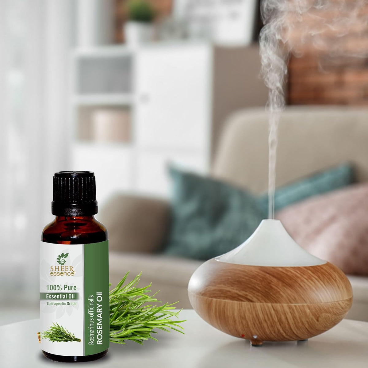 Rose Mary Oil -(Rosmarinus Officinalis)- Essential Oil 100% Pure Natural Undiluted Uncut Therapeutic Grade Oil 33.81 Fl.OZ