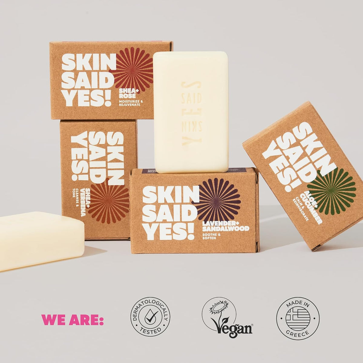 Organic Soaps Bars (Set of 8) - Shea Butter, Olive Oil, Lavander, Sandalwood, Aloe Vera & Cucumber Extract-All Natural & Vegan Bar Soap,Jabones Artesanales Naturales (Original Packaging)