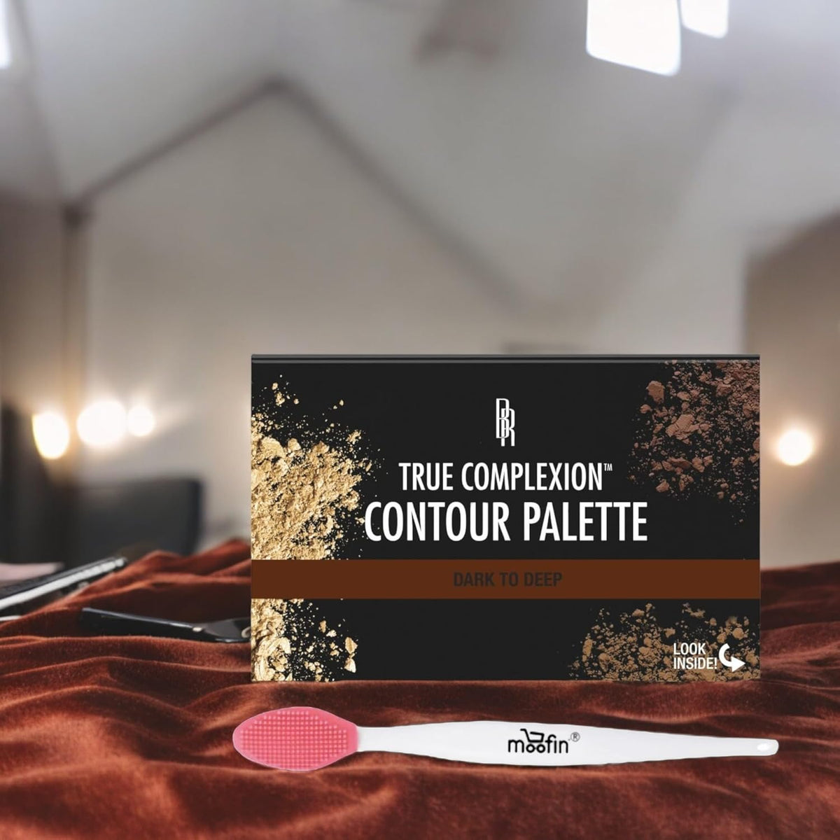 Contour Palette True Complexion, Dark To Deep, With Nose Cleaning Brush, Sculpting Palette Highlighting Powder Contouring Palette, Blendable Shades For Definition [Pack Of 2]