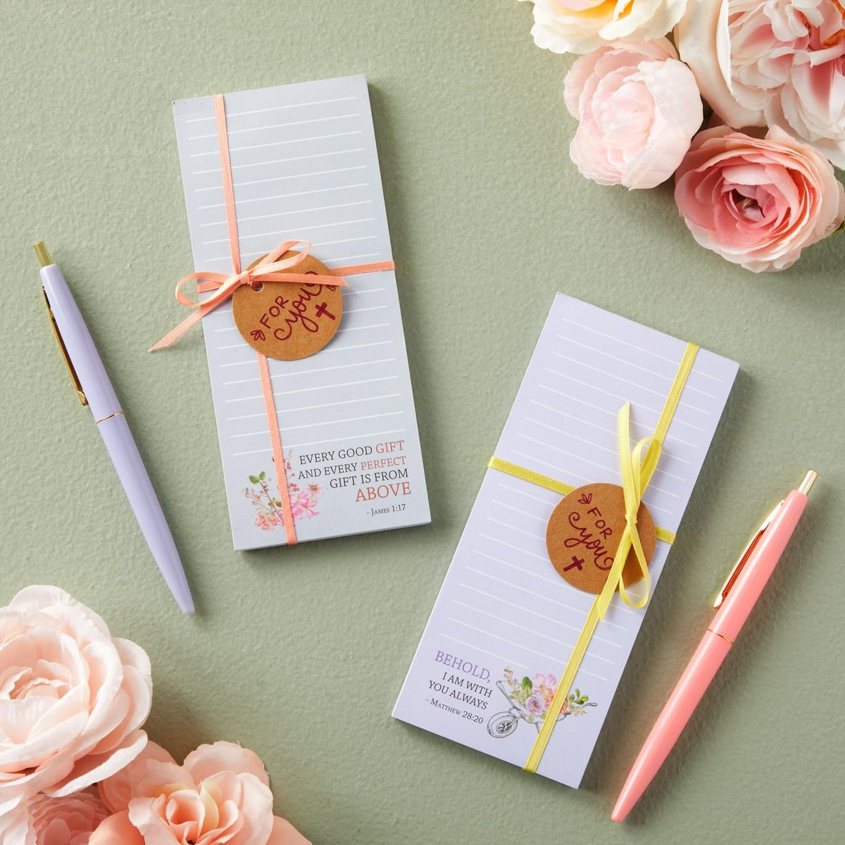 Juvale 12 Pack, 60 Sheet Christian Notepads, Magnetic Memo Pads for Refrigerator, Religious Stationery - Bible Verse Note pads for Prayer, Grocery and Shopping List - 2.75x6.25 Inch