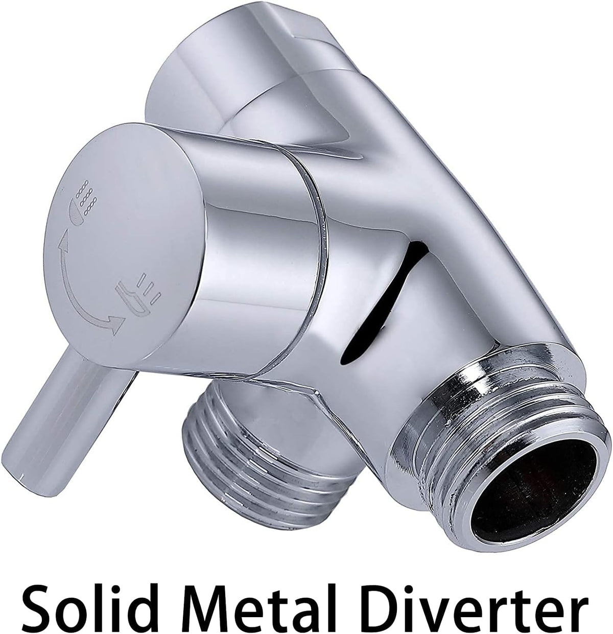 G-Promise Dog Shower Sprayer Attachment for Fast and Clean Pet Showering, Multifunctional Shower, Metal Diverter, 100 Inch Extra Long Hose, No Drill Hook, Dog Washing-Bathroom (Chrome)