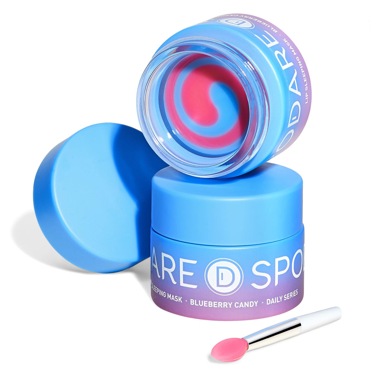 SPODARE Lip Sleeping Mask Blueberry Candy Glow Balm - Long-Lasting Lip Treatment Overnight, Lip Care Hydration, Repair for Dry Cracked Lips, Soft and Nourished Sweet Lips Daily - 0.42 Fl Oz