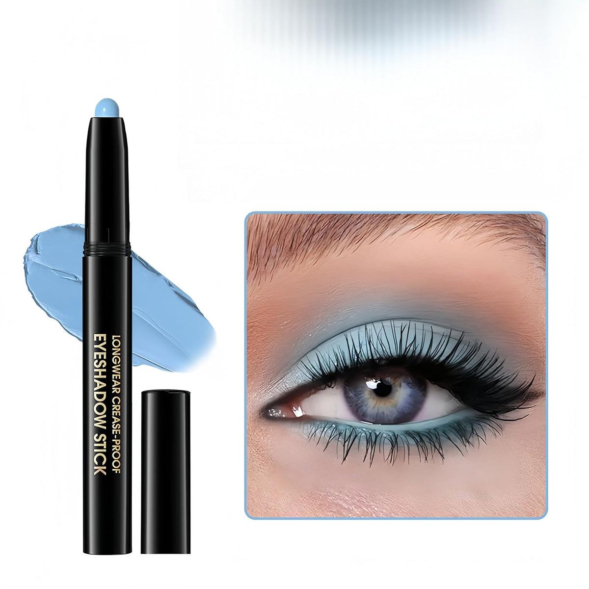 MAEPEOR 10 Colors Cream Eyeshadow Stick Silky Smooth Matte Shimmer Eyeshadow Pen Waterproof and Long Lasting Shadow Pencil for Girls and Women (Color 10)