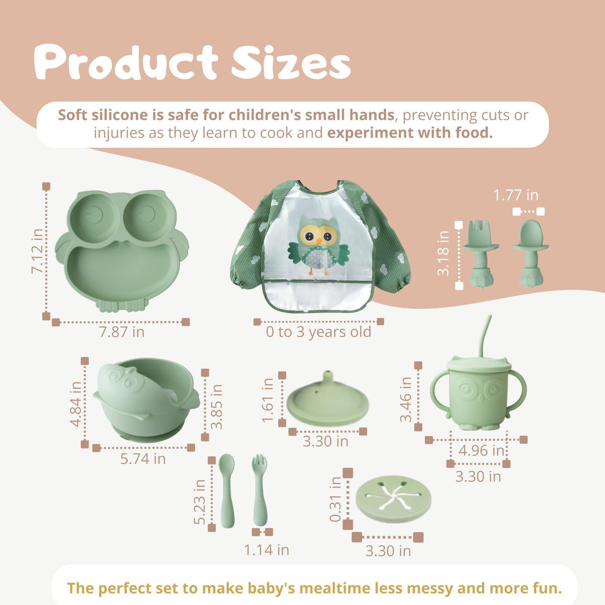 Gianni BPA-Free Silicone Baby Feeding Set 10 PCS – Suction Plates, Bowls & Utensils for Toddlers