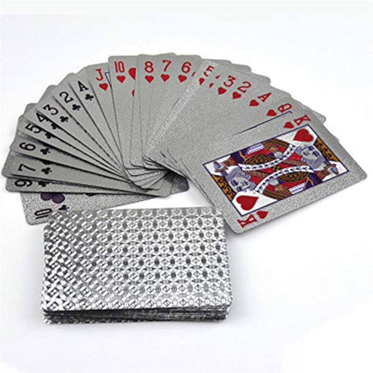 EAY Black Playing Cards Plastic Playing Cards Poker Cards Luxury Cool Black Standard Size 52+2 Poker (Black Tower)