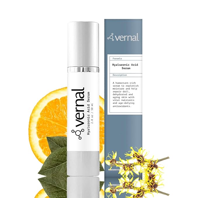 Vernal’s 100% Pure Hyaluronic Acid Serum – Rich With Vitamins C, E and Age-Defying Antioxidants - Anti Wrinkle, Anti Aging Face Serum that Lifts and Firms Skin, Made in USA