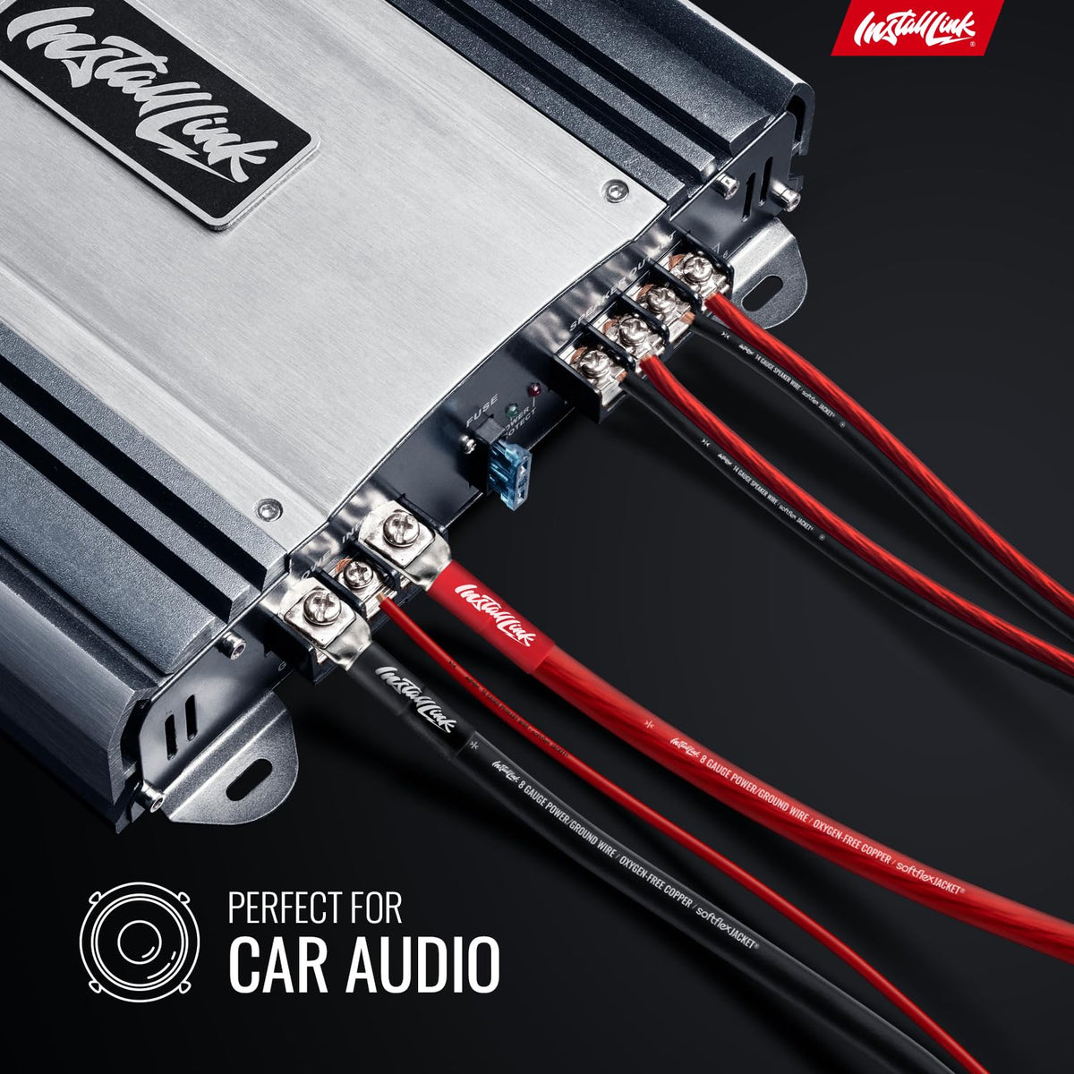 Install Link 14 Gauge Speaker Wire (Speaker Cable) for Car, Home or RV Audio Cable, 100ft, CCA