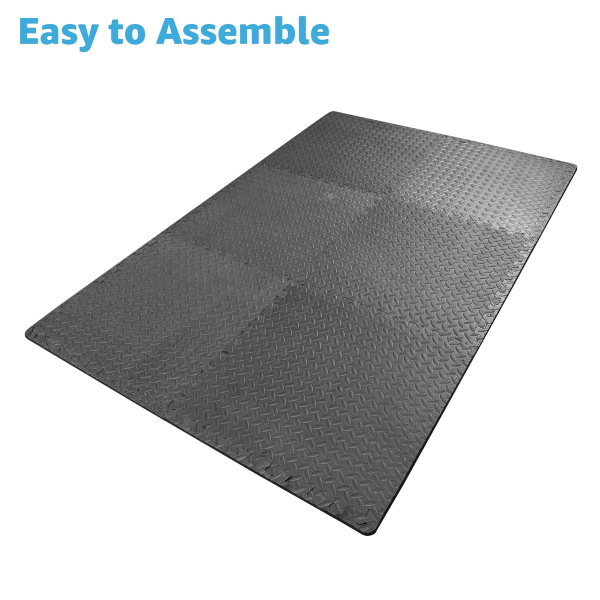 Art3d Eva Puzzle Exercise Mats, 1/2” Thick Foam Interlocking Tiles for Gyms, Flooring, Workout, Gym Equipments, Pack of 6