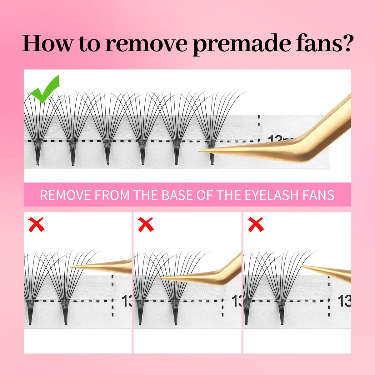 Premade Fans Eyelash Extensions 12D Volume Lash Extensions 0.07 Thickness Eyelash Extension D Curl Premade Lash Fans Mix 9-16mm Fluffy Soft Handmade Lash Fan(12D-0.07-D,9-16mm)