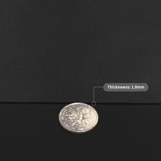 Leather Table Cover,1.8mm Thick,42x66 Inch Table Protector,Table Protector for Dining Room Table,Dining Table Cover,Table Cover Protector,Dining Table Protector Rectangle(Black+Black,42x66)