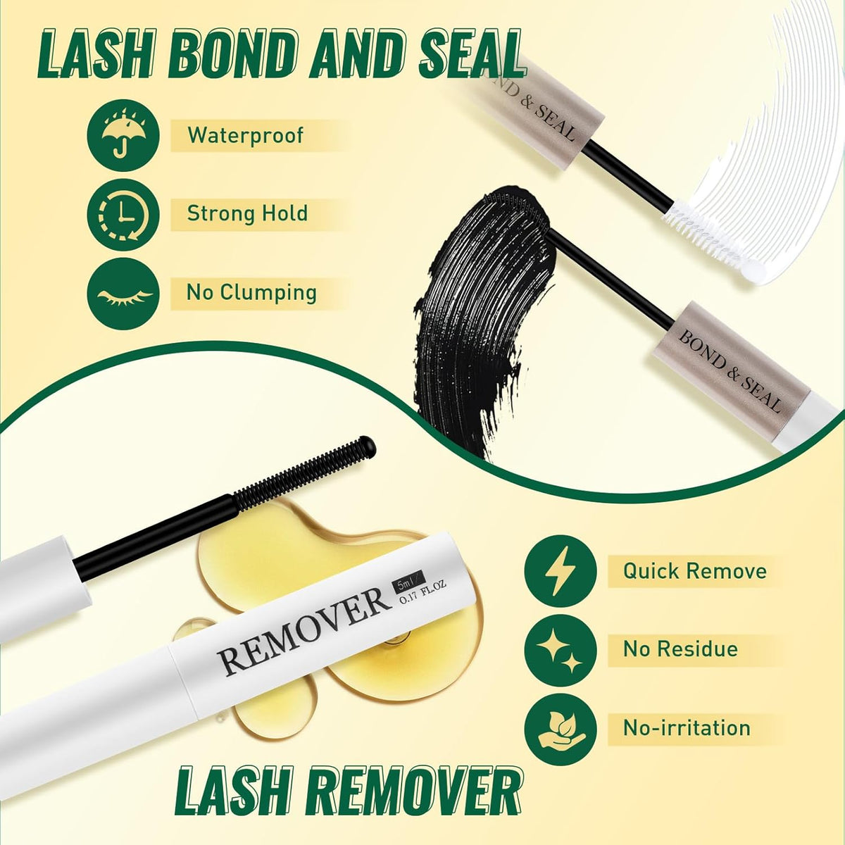 KEYYOULASH DIY Lash Extension Kit 144pcs 8-18MIX Lash Clusters Eyelash Extension Kit with Lash Bond and Seal,Remover,Applicators for DIY Lash Extensions at Home (KY04 Kit)
