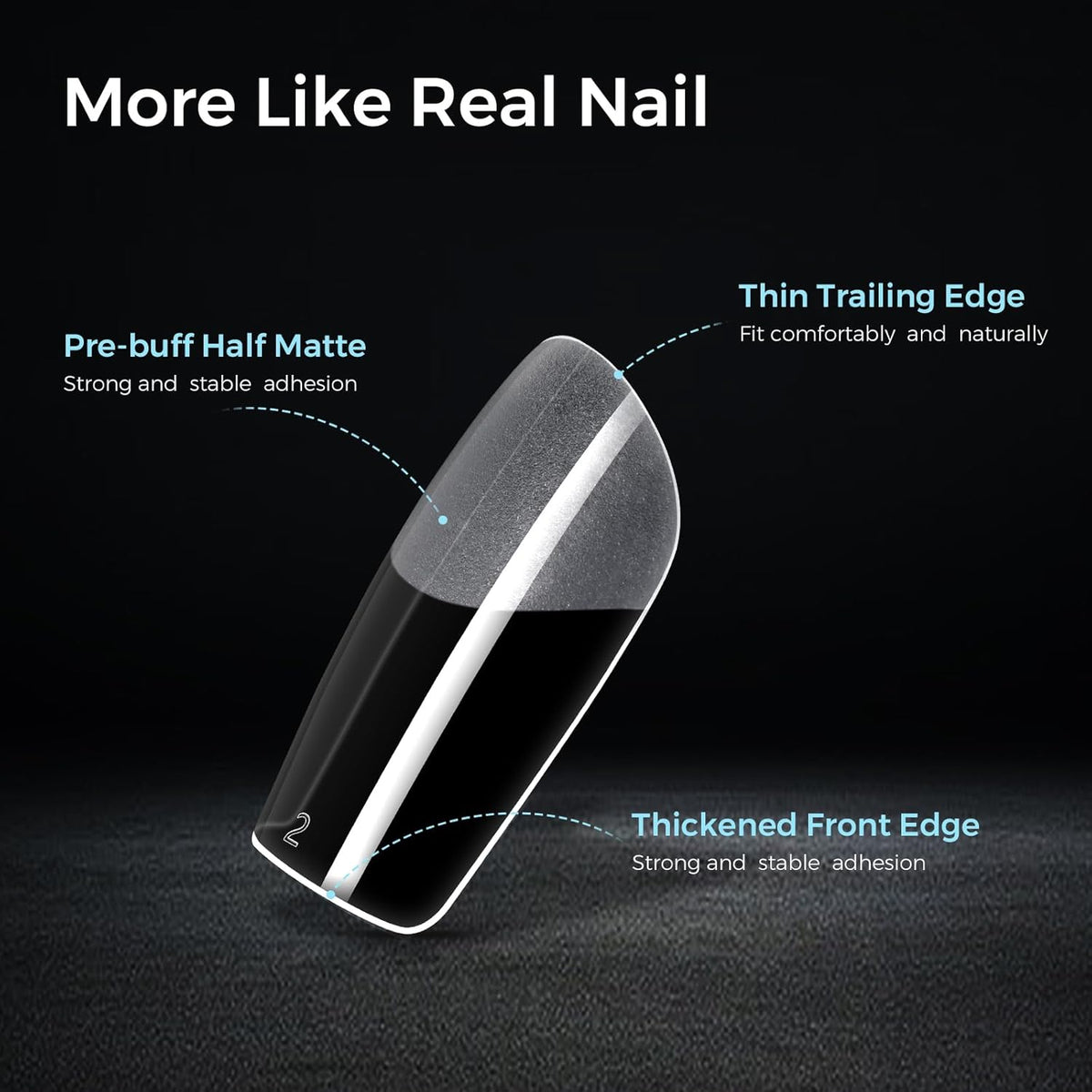 TOMICCA Short Square Nail Tips Acrylic Nails 240Pcs Acrylic Nail Kit Gel Nail Tips 12 Sizes Pre-shape Short Clear Fake Nails for Nail Extension Art Home DIY