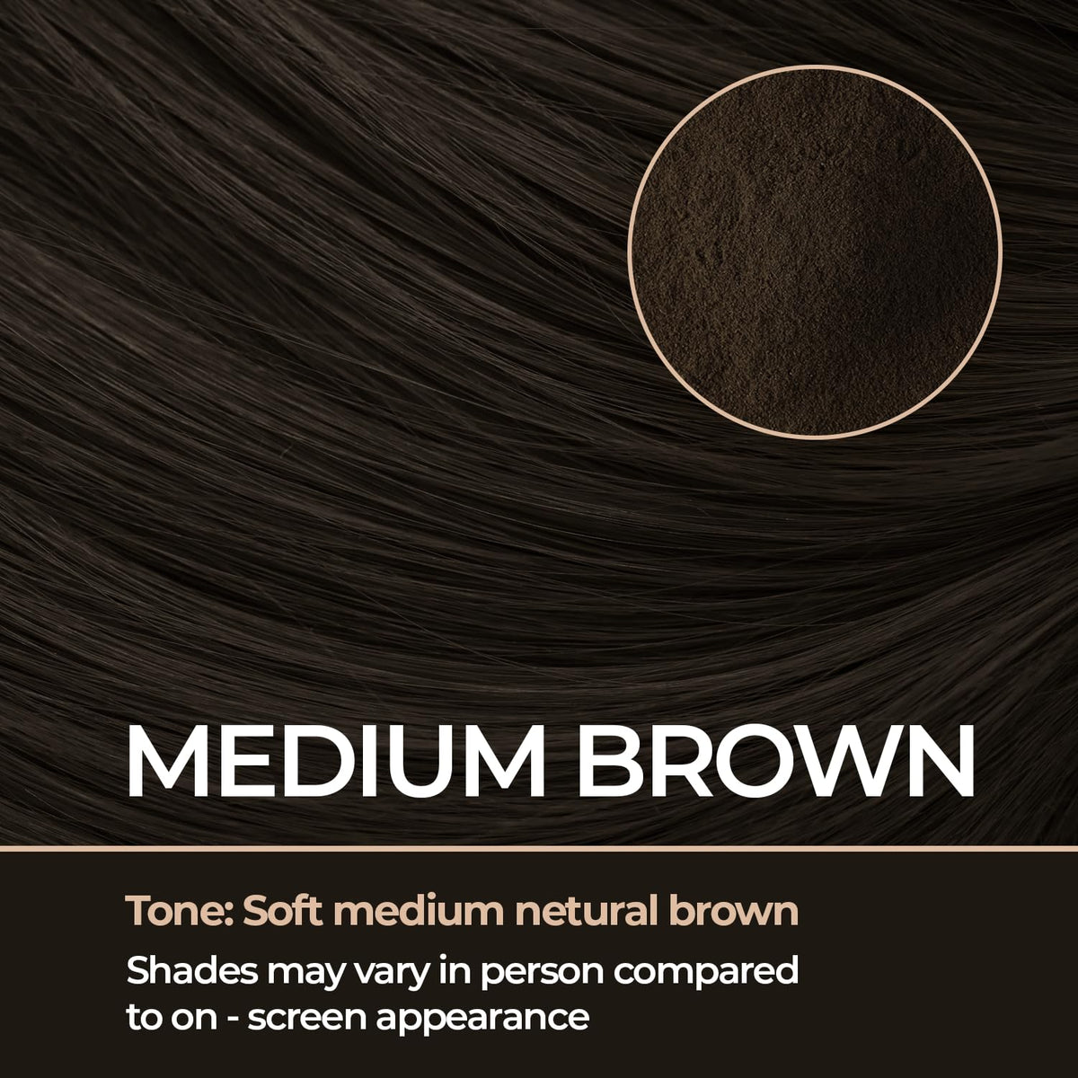 Keratin Hair Fibers for Men & Women - Fill In Fine or Thinning Hair, Instantly Thicker, Fuller Looking Hair (Medium Brown 15g)